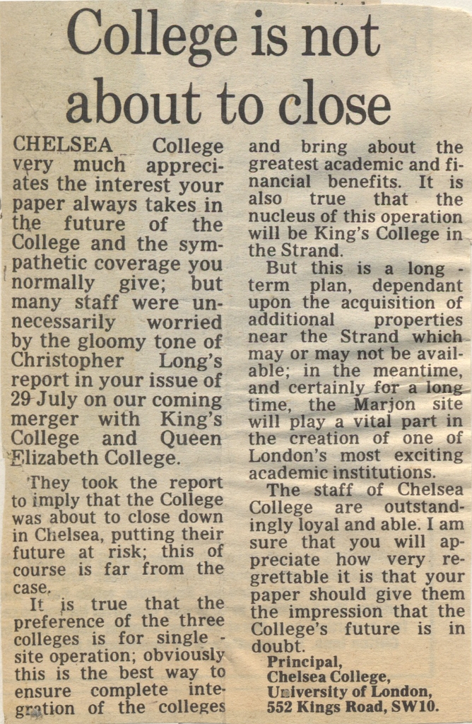 19830803c CHELSEA COLLEGE NOT CLOSING REPLY TO CAL ARTICLE CN.jpg